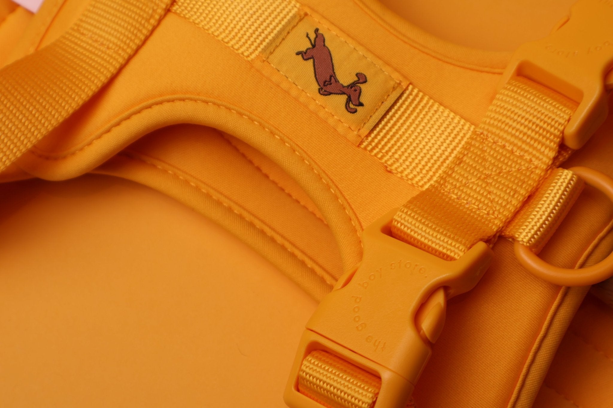 "Butter" Dog Harness - The Good Boy Store. Mustard Yellow Dog Harness with Comfort Padding and Adjustable Buckles.