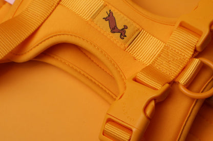 "Butter" Dog Harness - The Good Boy Store. Mustard Yellow Dog Harness with Comfort Padding and Adjustable Buckles.
