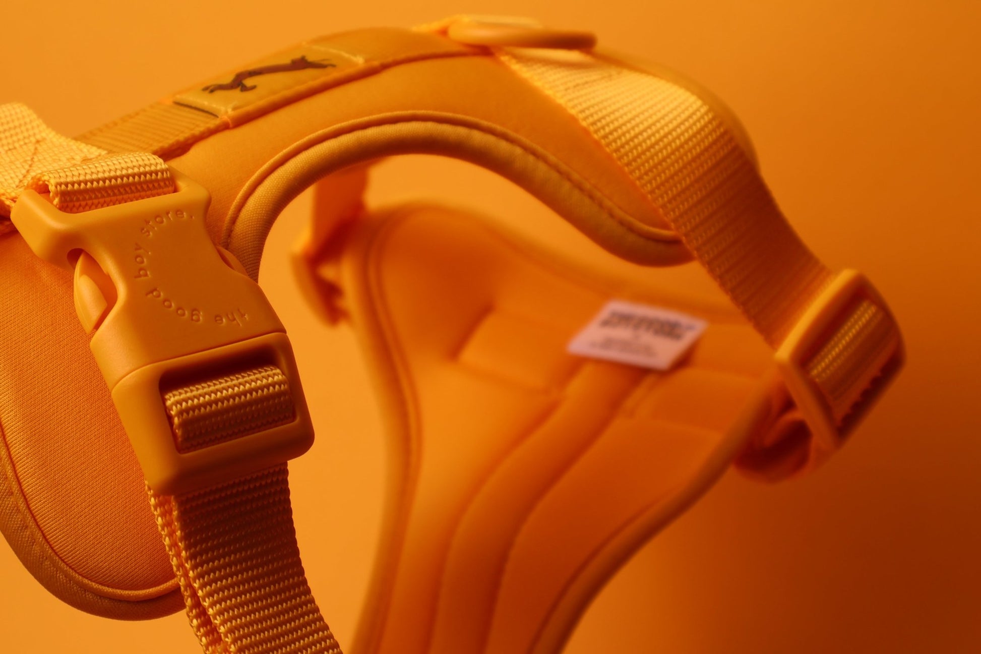 "Butter" Dog Harness - The Good Boy Store. Mustard Yellow Dog Harness with Comfort Padding and Adjustable Buckles.
