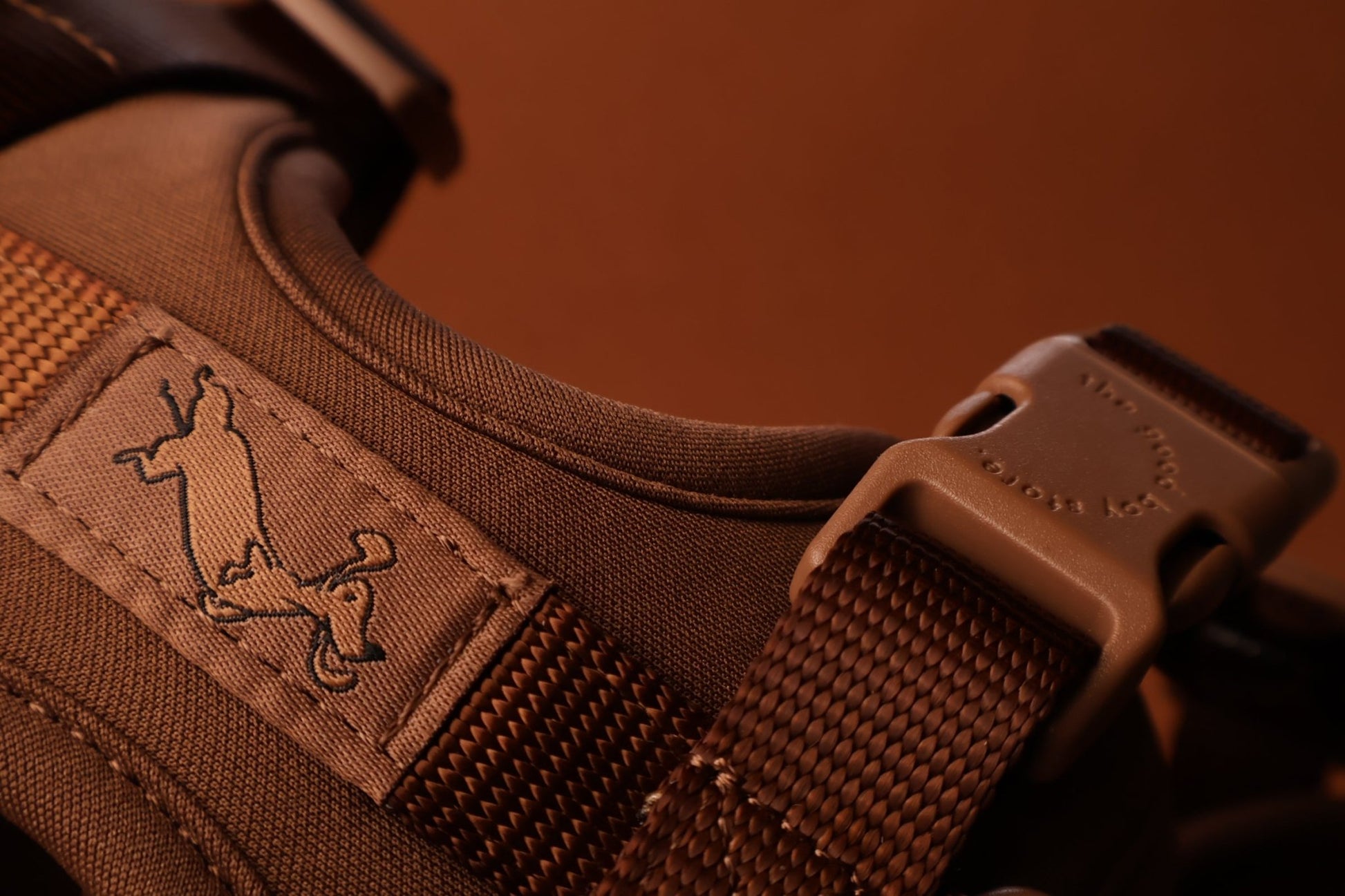 "Truffle" Dog Harness - The Good Boy Store. Chocolate Brown Dog Harness with Matching Detailing. Adjustable and Quick Release