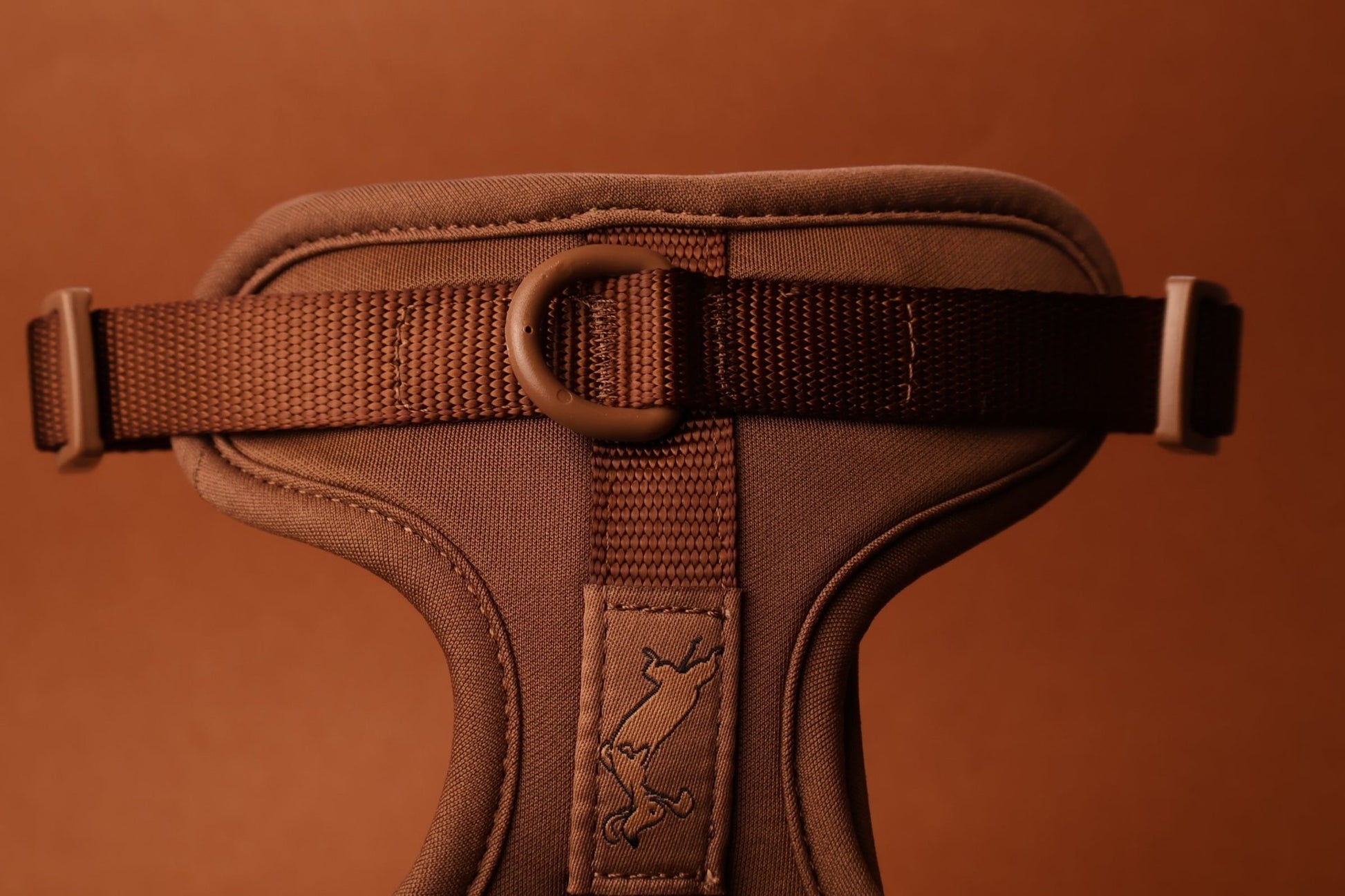 "Truffle" Dog Harness - The Good Boy Store. Chocolate Brown Dog Harness with Matching Detailing. Adjustable and Quick Release